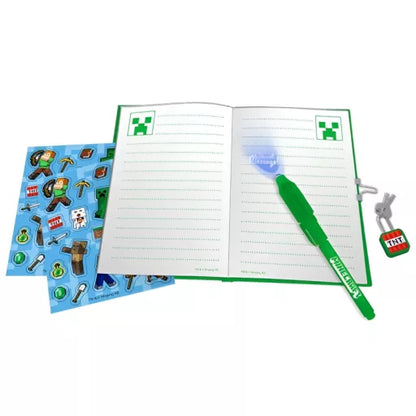 Diário com caneta mágica Minecraft