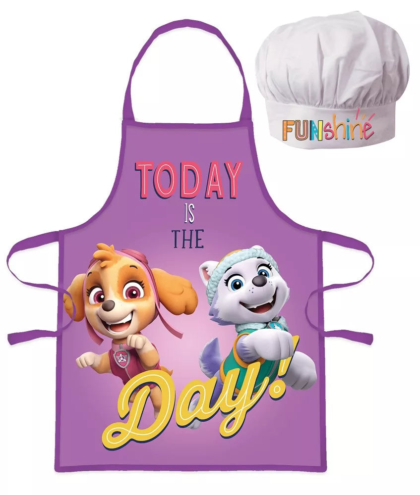 Avental e Chapéu Cozinha Patrulha Pata Fun Shine