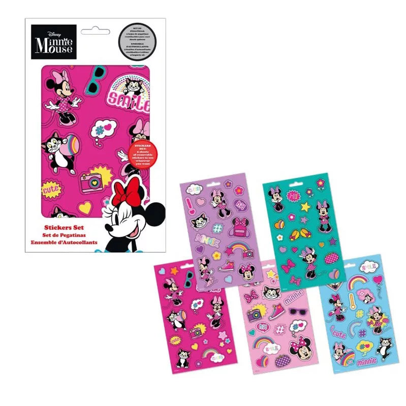Autocolantes Minnie Cute 5 folhas