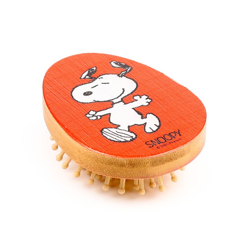 Escova de Bambu com forma Peanuts Snoopy & Woodstock