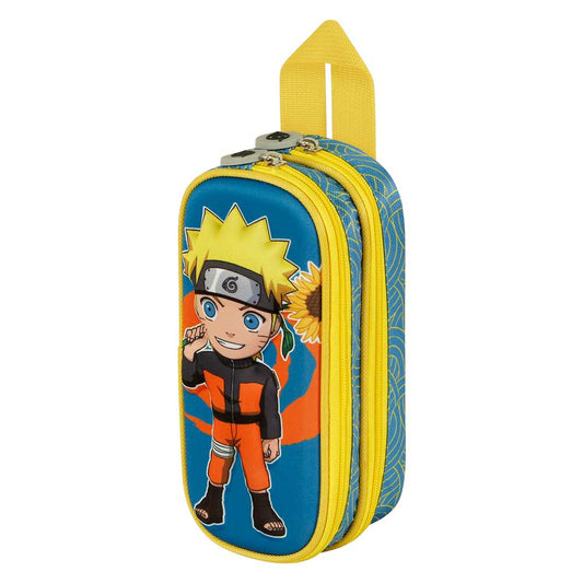 Estojo Duplo 3D Naruto Peace