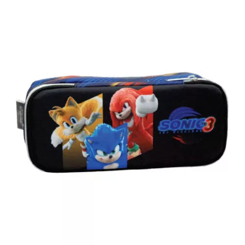 Estojo com 2 compartimentos Sonic - BONECADA