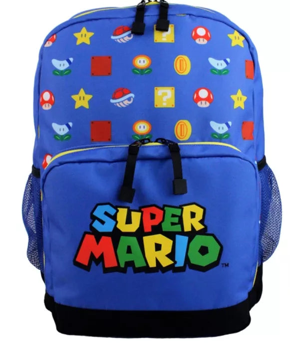 Mochila Pré-Escolar 35 cm Super Mario