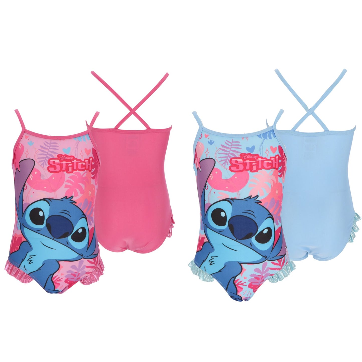 Fato de banho Stitch Rosa | Azul Claro