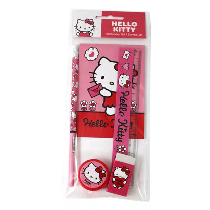 Conjunto escolar Hello Kitty Sweetheart (5 peças)