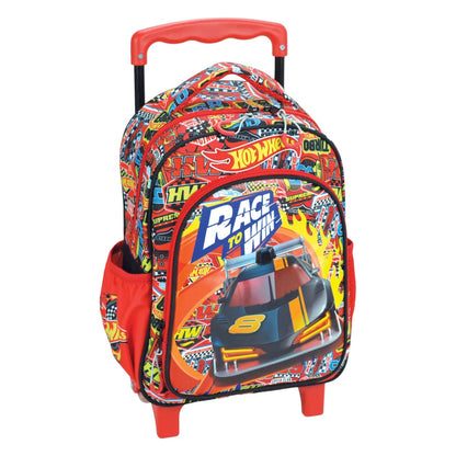 Mochila Trolley creche ou pré-escolar Hot Wheels Race to Win 30 cm