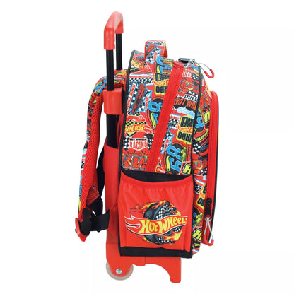 Mochila Trolley creche ou pré-escolar Hot Wheels Race to Win 30 cm