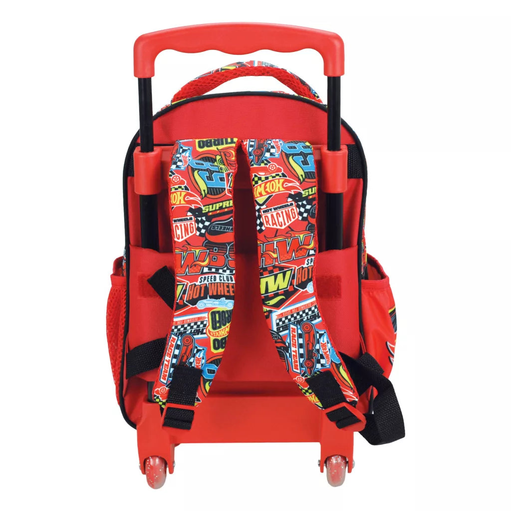 Mochila Trolley creche ou pré-escolar Hot Wheels Race to Win 30 cm