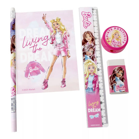 Conjunto escolar Barbie paints (5 peças)