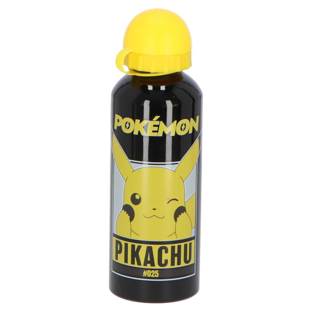 Garrafa Alumínio 500 ml Pokemon - preto - BONECADA