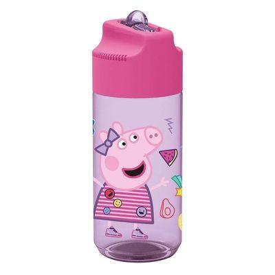 Garrafa plástico Peppa com palhinha 430 ml