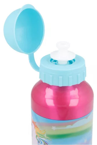 Garrafa alumínio Unicórnios 400 ml - BONECADA