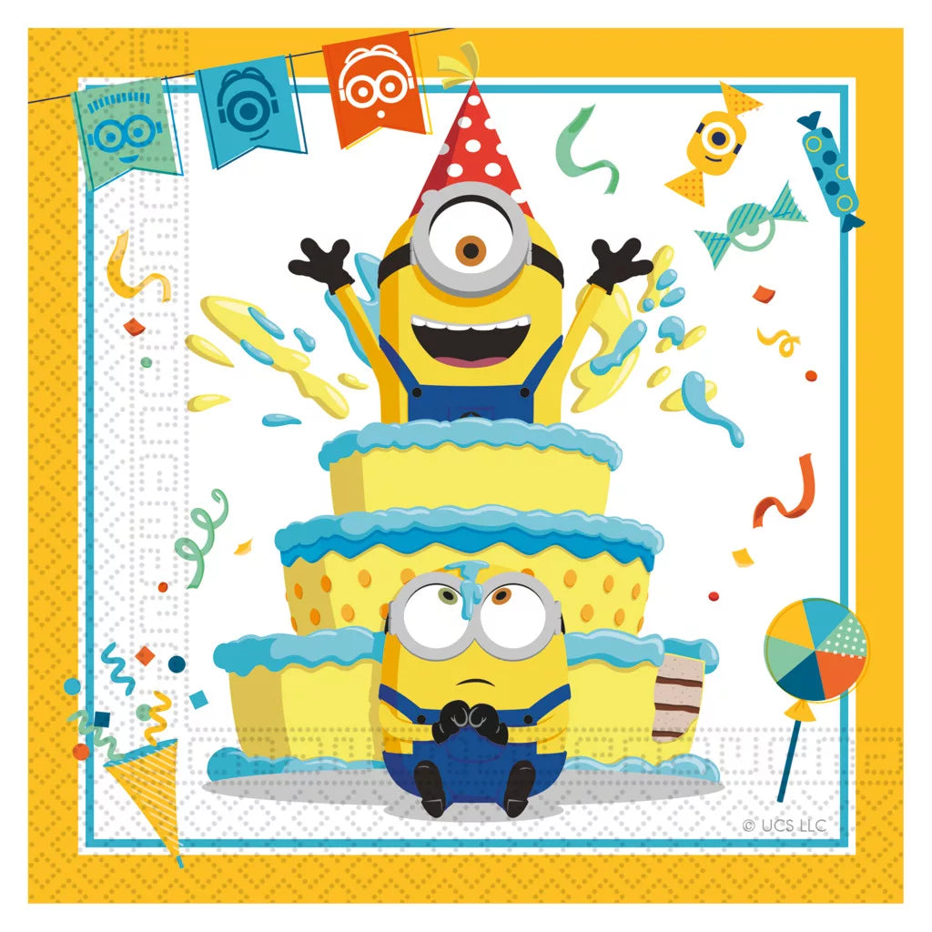 Guardanapos de papel Minions The Rise of Gru (20 unidades)