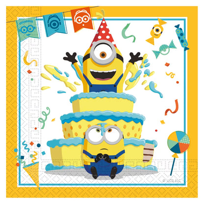 Guardanapos de papel Minions The Rise of Gru (20 unidades)
