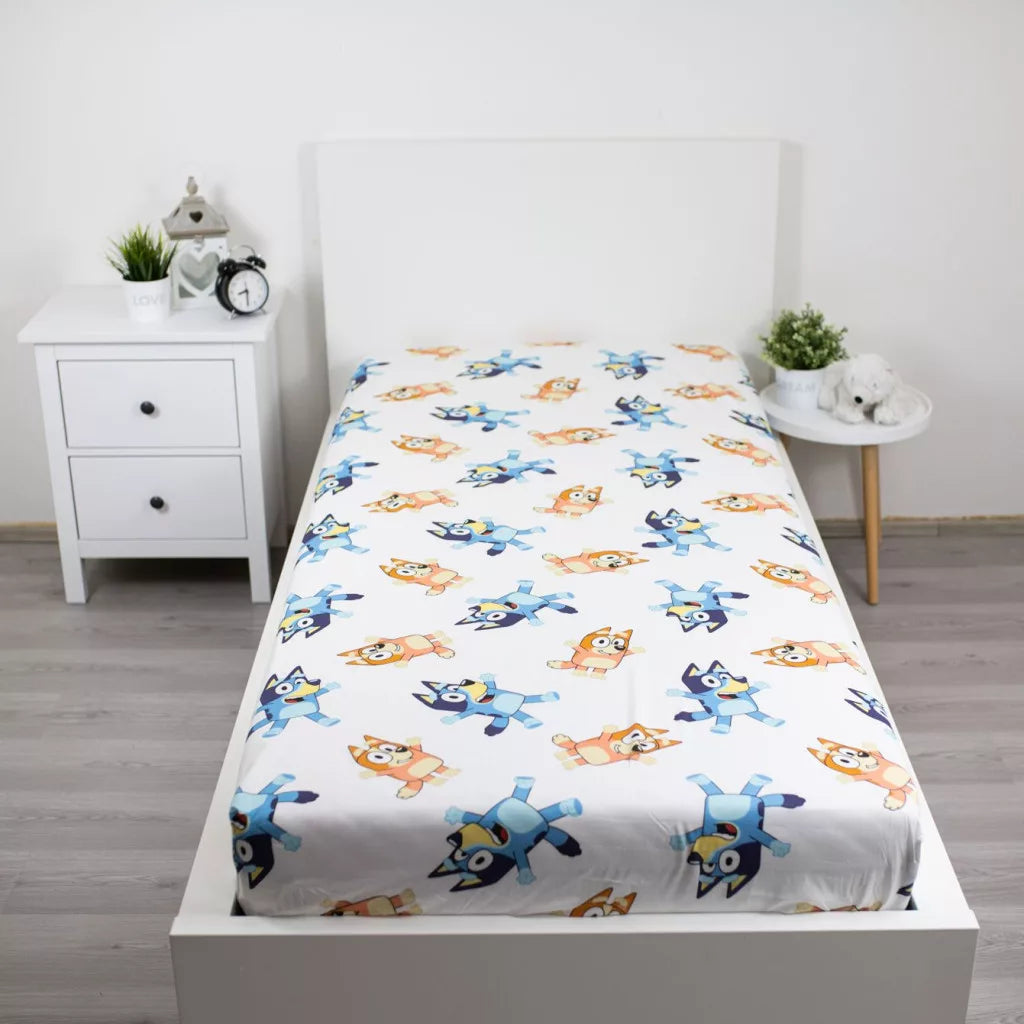 Lençol Ajustável com elástico Bluey Bingo 90x200 cm