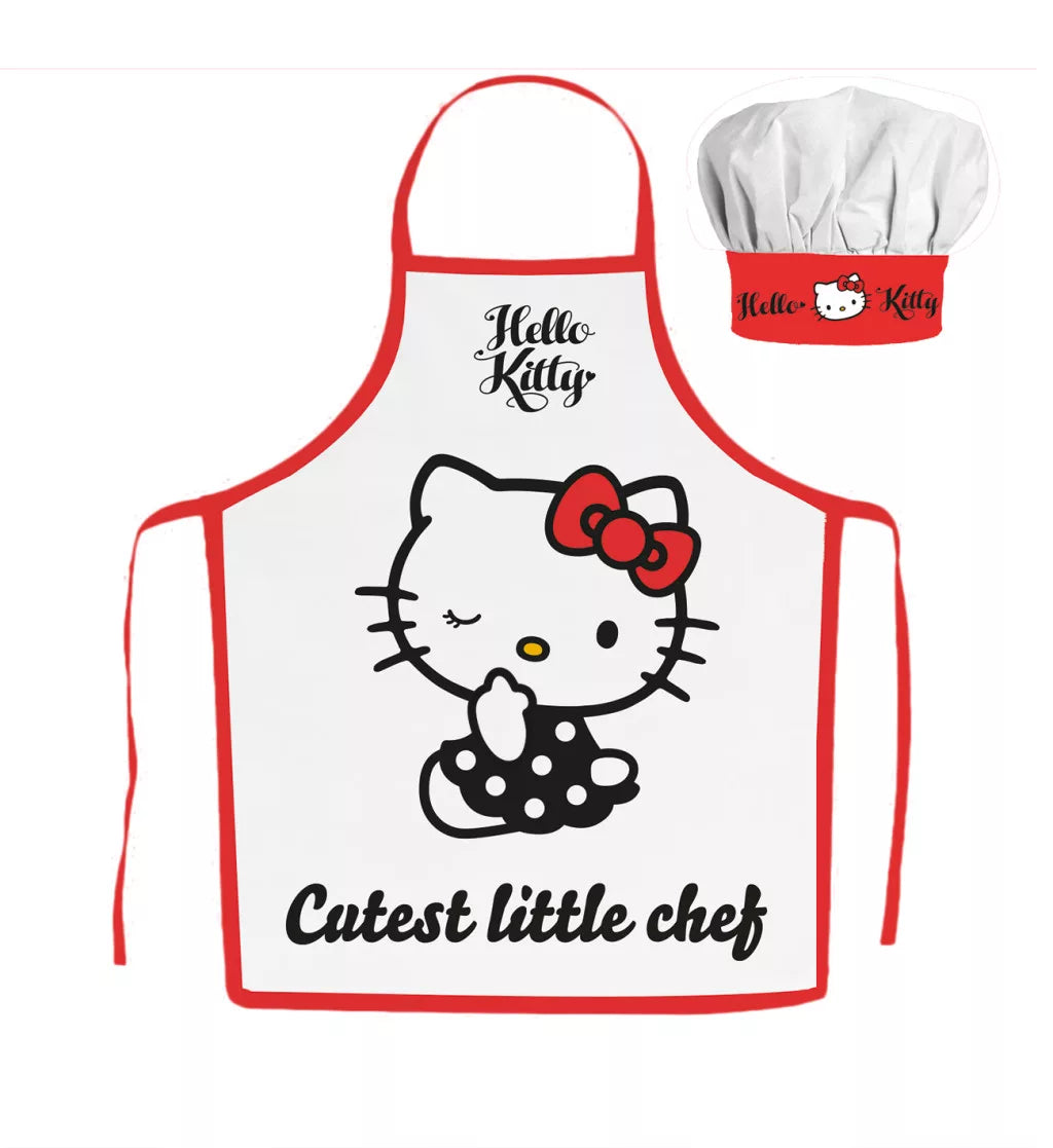 Avental e Chapéu Cozinha Hello Kitty