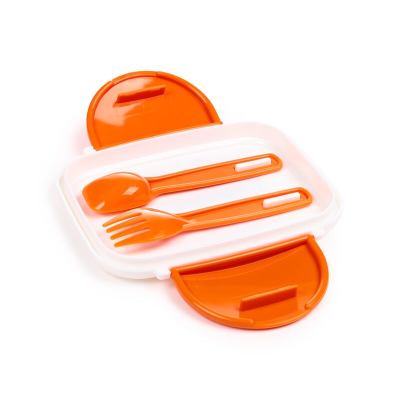 Sanduicheira Bento com fecho clip e talheres - Minecraft SSS BOOM