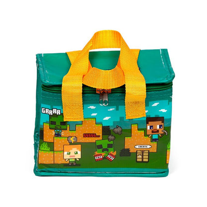Lancheira RPET Minecraft Steve & Alex