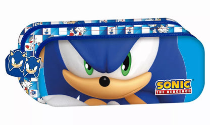Estojo 2 Compartimentos Sonic the Hedgehog Modern 23 cm