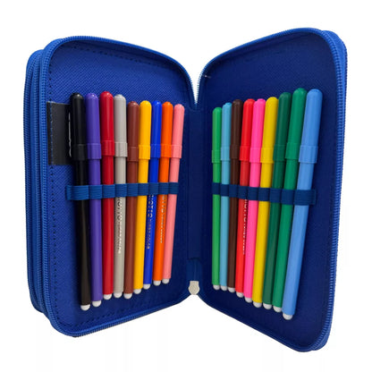 Conjunto Escolar Sonic the Hedgehog Modern com estojo triplo
