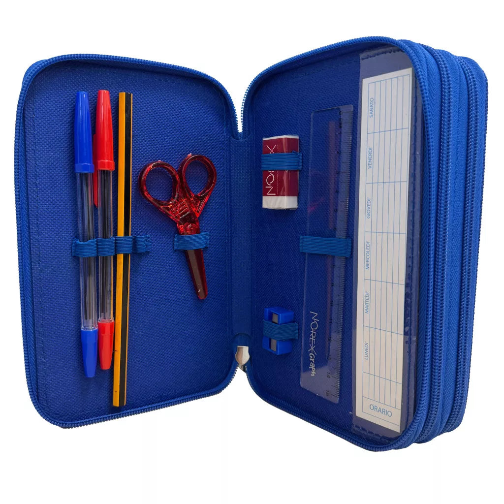 Conjunto Escolar Sonic the Hedgehog Modern com estojo triplo