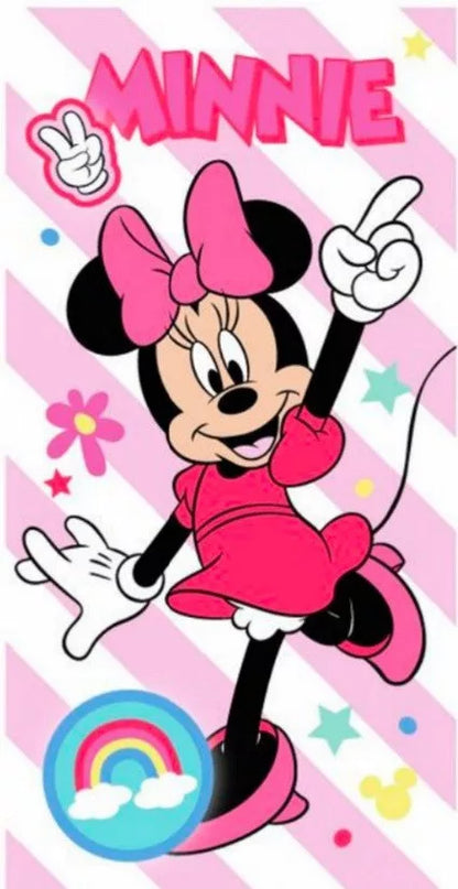 Toalha praia microfibra Minnie Joy Splash