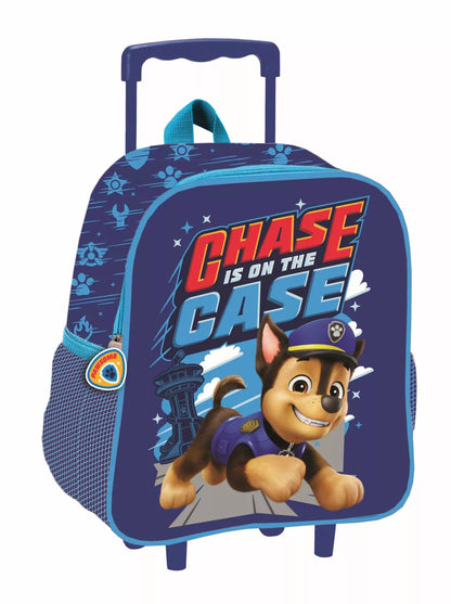 Mochila Trolley pré-escolar 3D Infantil Patrulha Pata Chase is on the Case 32 cm