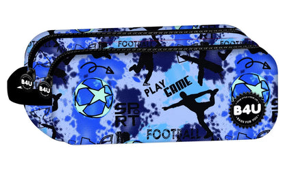 Estojo 2 Compartimentos Futebol Be Winner 21 cm