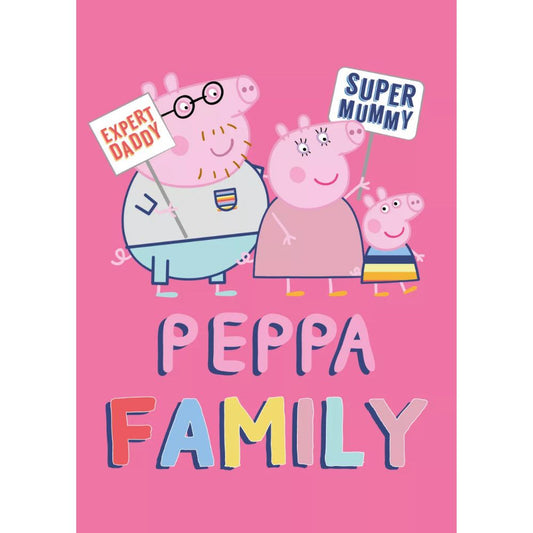 Manta Polar Peppa Family (100x140)