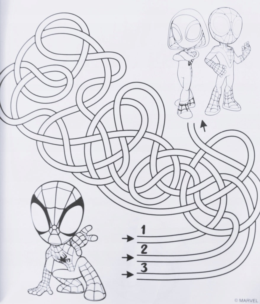 Mini Set de Colorir Homem Aranha 14x13 cm