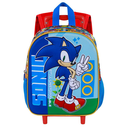 Mochila 3D com Rodas pré-escolar Sonic Unstoppable
