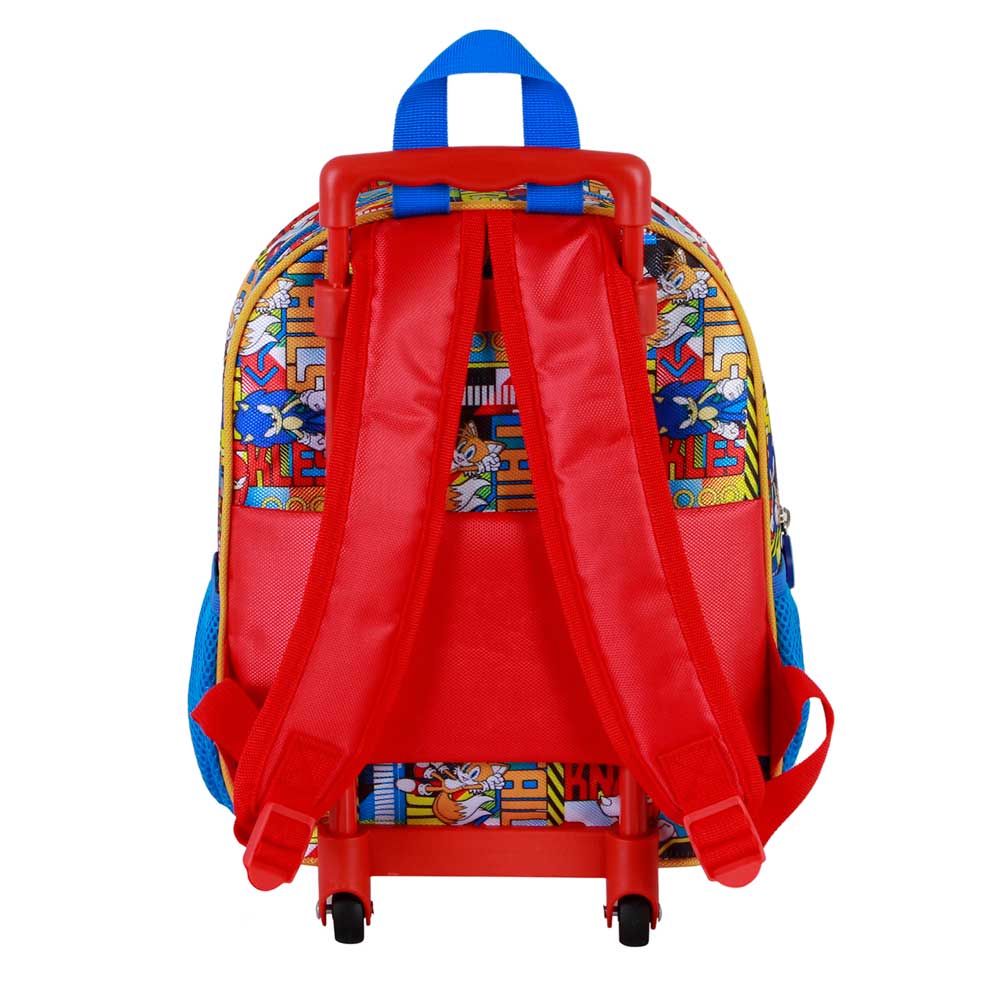 Mochila 3D com Rodas pré-escolar Sonic Unstoppable