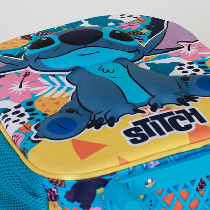 Mochila 3D com Rodas pré-escolar Stitch Colors