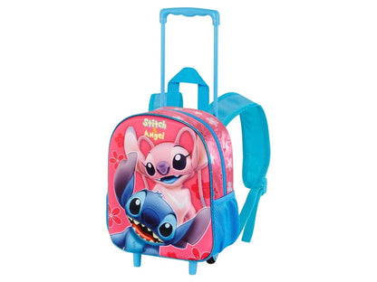 Mochila 3D com Rodas pré-escolar Stitch Match