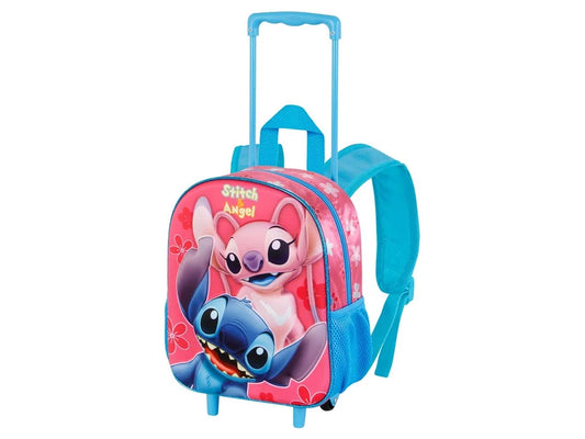 Mochila 3D com Rodas pré-escolar Stitch Match