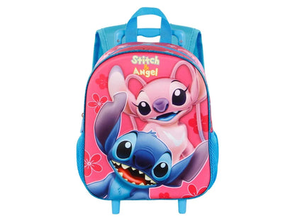 Mochila 3D com Rodas pré-escolar Stitch Match