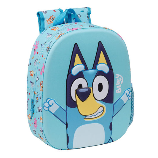 Mochila pré-escolar Bluey 3D - 31 cm - BONECADA