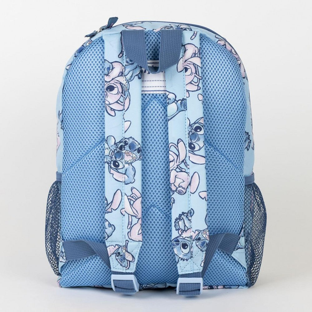 Mochila pré-escolar Stitch Azul 33 cm - BONECADA