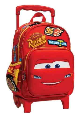 Mochila Trolley pré-escolar Cars Piston 30 cm - BONECADA