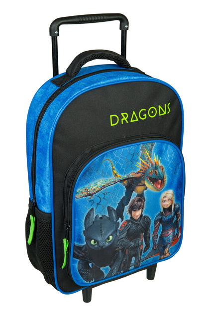 Mochila Trolley pré-escolar Como treinar o teu dragão 36 cm