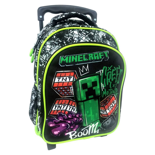 Mochila Trolley pré-escolar Minecraft Metro Art 30 cm - BONECADA