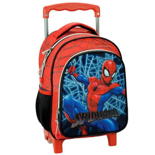 Mochila Trolley pré-escolar Spiderman Frame 30 cm - BONECADA