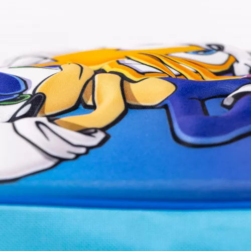 Mochila pré-escolar Sonic 3D - 31 cm - BONECADA