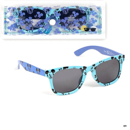 Óculos de Sol Mickey Azul com bolsa - BONECADA