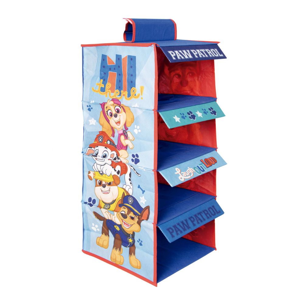 Organizador de armário Patrulha Pata com 4 divisórias