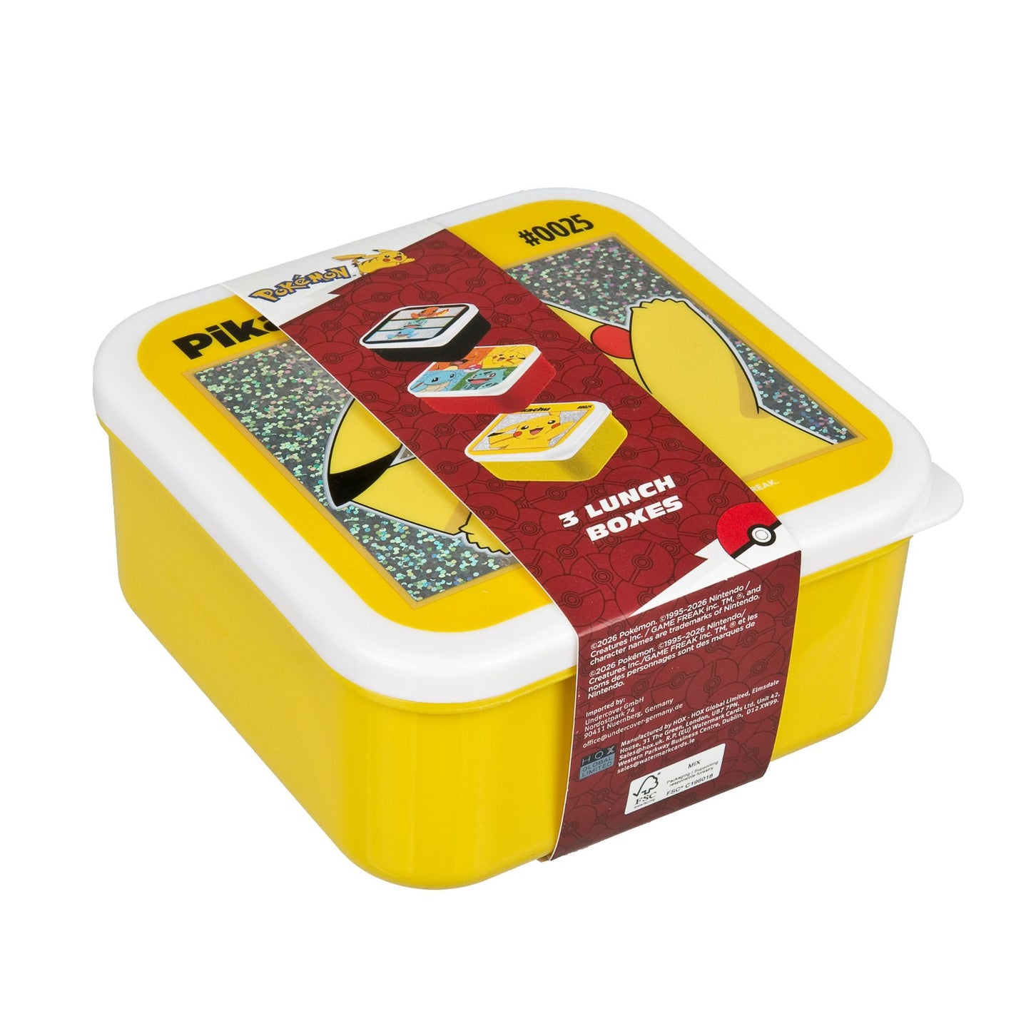 3 Caixas snacks Pokemon