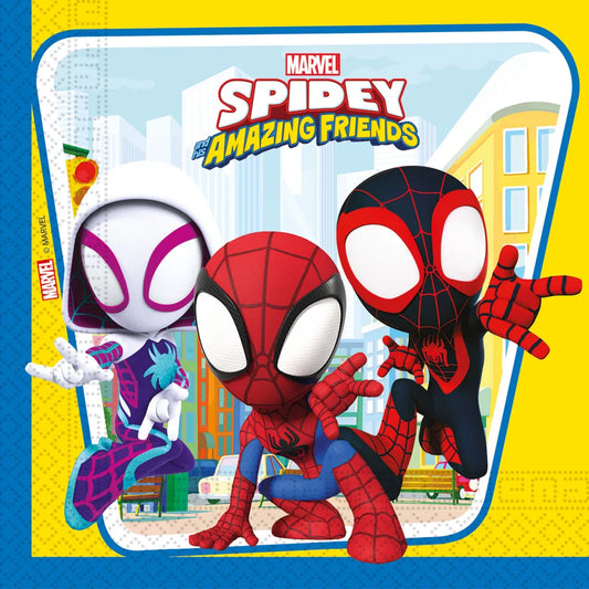 Guardanapos de papel festa Spidey (20 unidades)