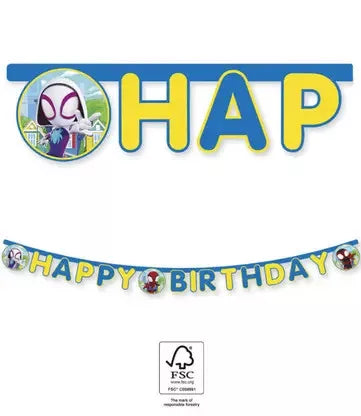 Faixa Happy Birthday Spidey