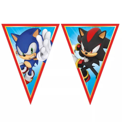 Faixa decorativa festa Sonic