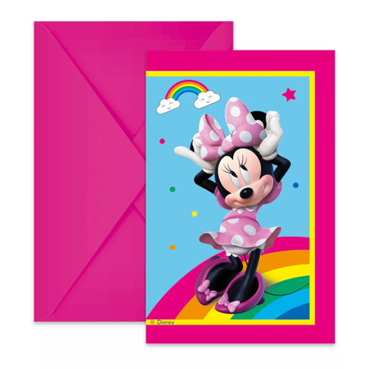 Convites de festa Minnie make me smile (6 unidades)